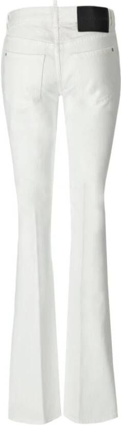 Dsquared2 Twiggy Witte Flare Jeans Wit Dames