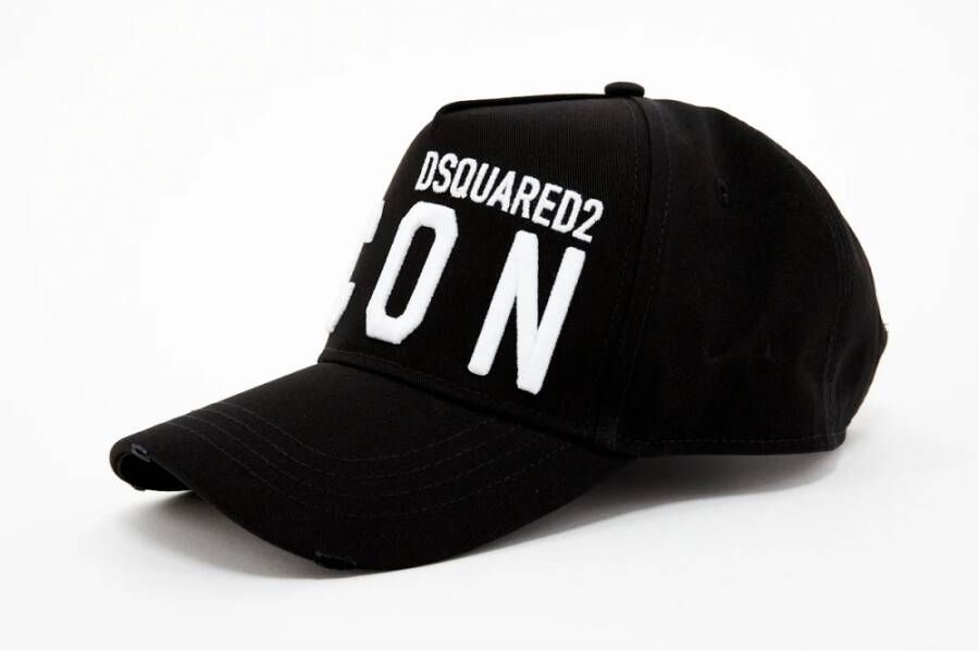 Dsquared2 Katoenen Pet Casual Stijl D2 I Zwart Heren