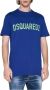 Dsquared2 Katoenen T-shirt Gemaakt in Italië Maat M Blauw Heren - Thumbnail 2