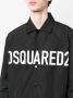 Dsquared2 Zwarte Logo Linnen Blend Jas Zwart Heren - Thumbnail 2