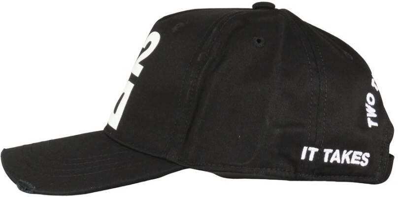 Dsquared2 Logo-Print Cap Zwart Heren
