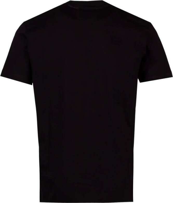 Dsquared2 Aansluitend T-shirt van katoen met logo print Zwart Black Heren