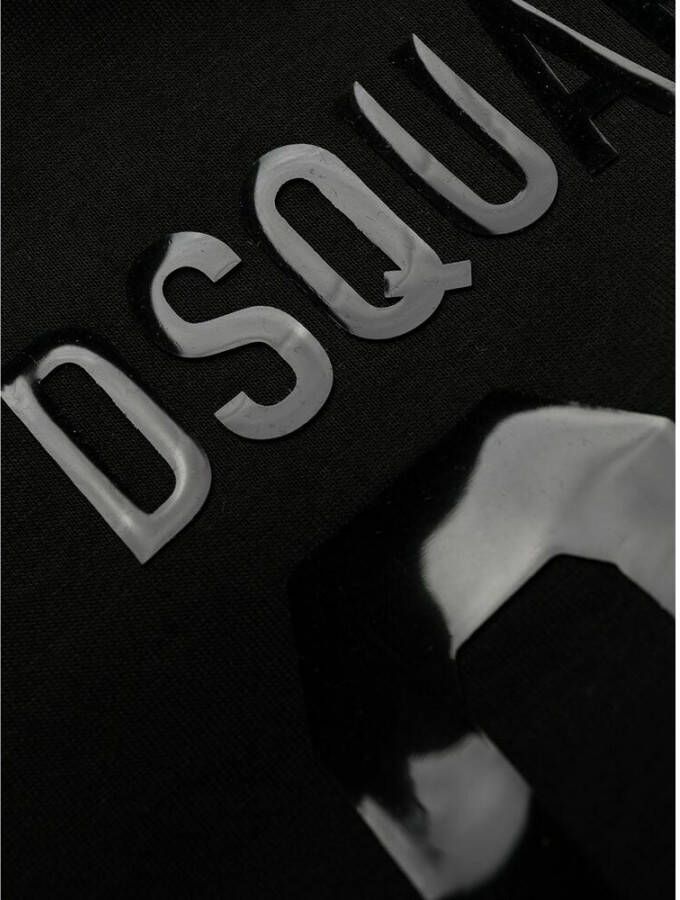 Dsquared2 Logo Print Overhemdjurk Zwart Dames