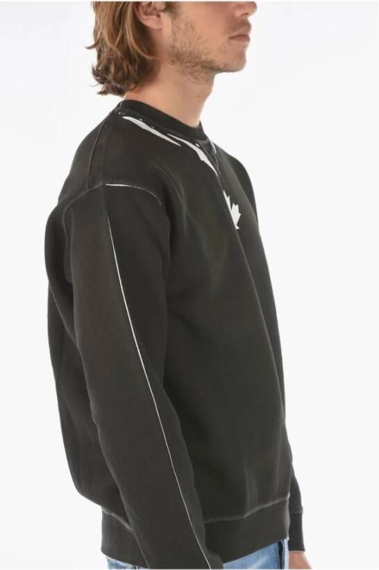Dsquared2 Men Crew Neck Jumper Zwart Heren