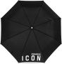 Dsquared2 Iconische Zwarte Paraplu Blijf Stijlvol en Beschermd Zwart Heren - Thumbnail 2