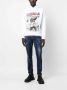 Dsquared2 Blauwe Skater Fit Jeans met Esdoornblad Borduursel Blauw Heren - Thumbnail 3