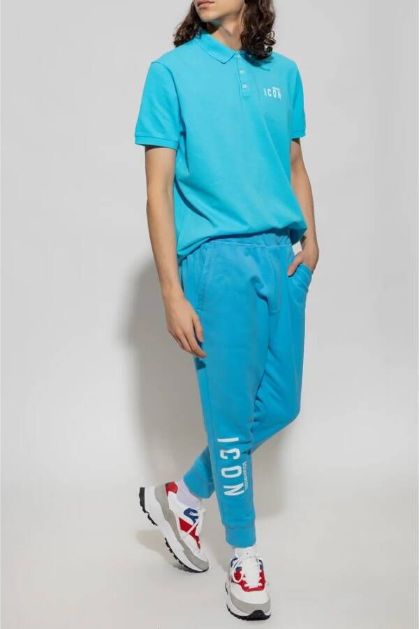 Dsquared2 Poloshirt Blauw Heren