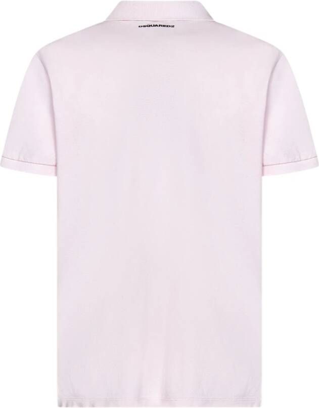 Dsquared2 Polo Shirt Roze Heren