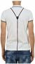 Dsquared2 Uniek ontwerp heren polo shirt met tartan knopen en retro leren inzetstuk White Heren - Thumbnail 2