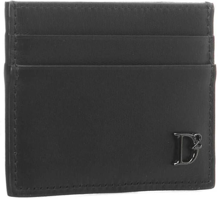 Dsquared2 Men Accessories Wallets Black Noos Zwart Heren