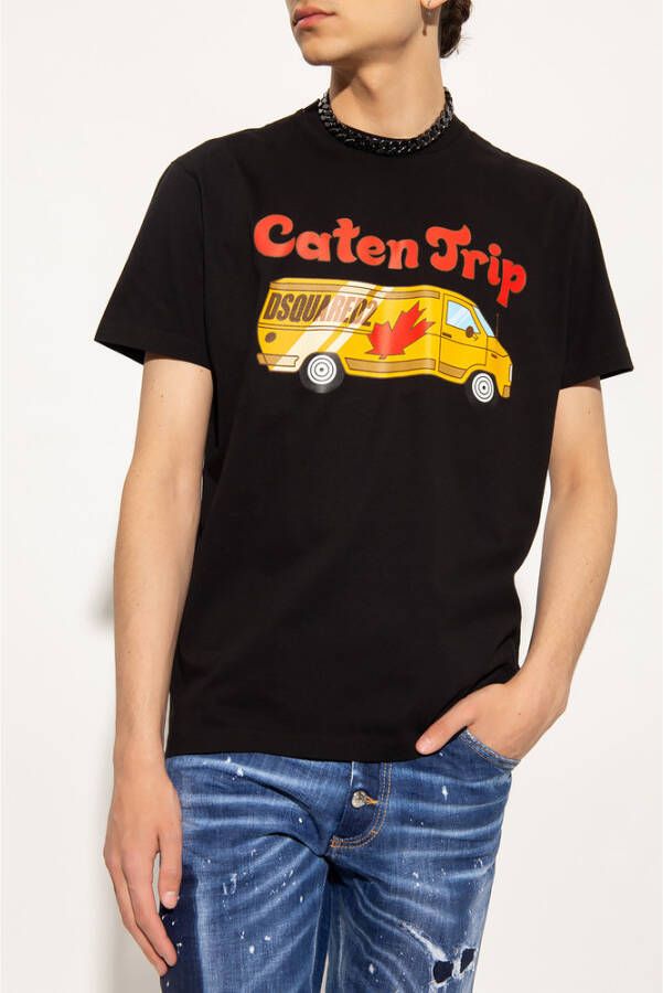 Dsquared2 T-shirt Zwart Heren