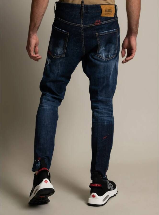 Dsquared2 Rechte jeans Blauw Heren