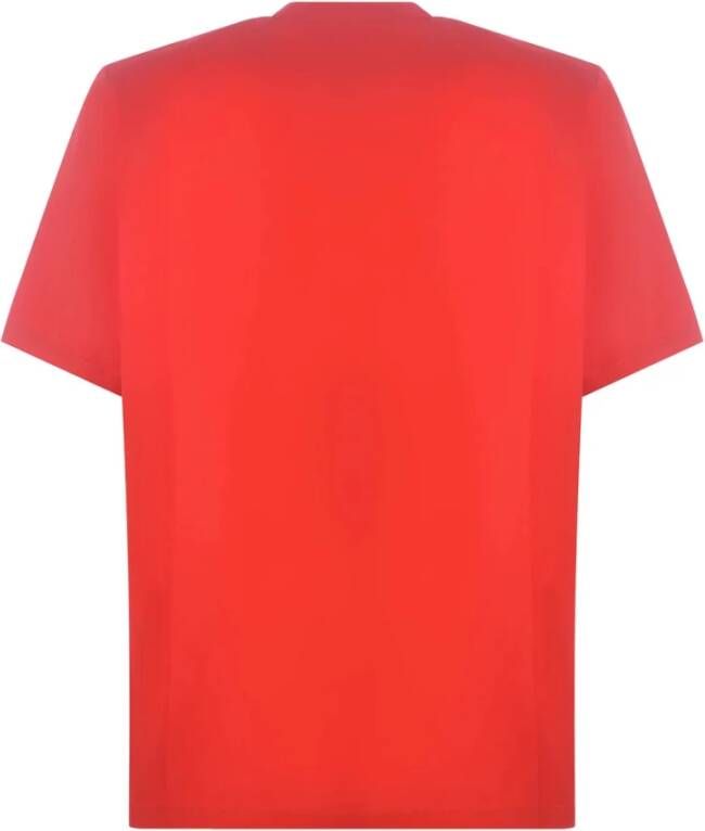 Dsquared2 Rode Regular Fit T-Shirts Red Heren