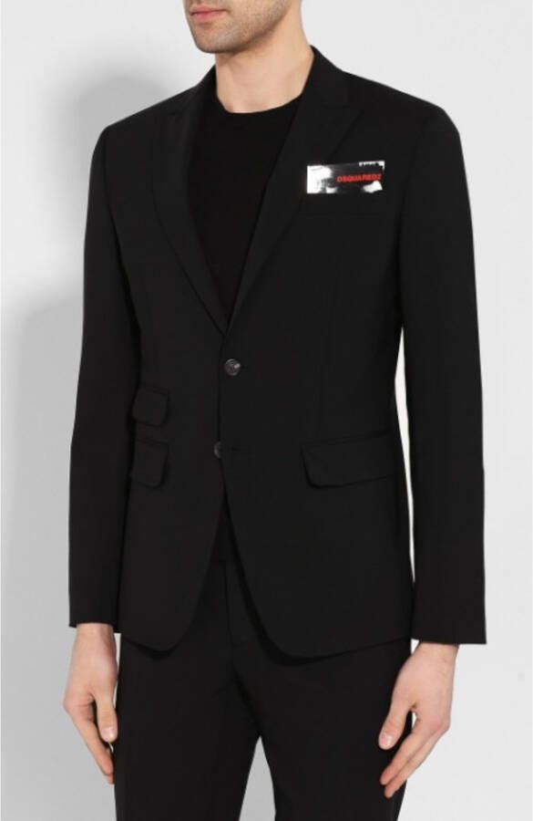 Dsquared2 Compleet Set 900 Stof Jas en Broek Zwart Heren