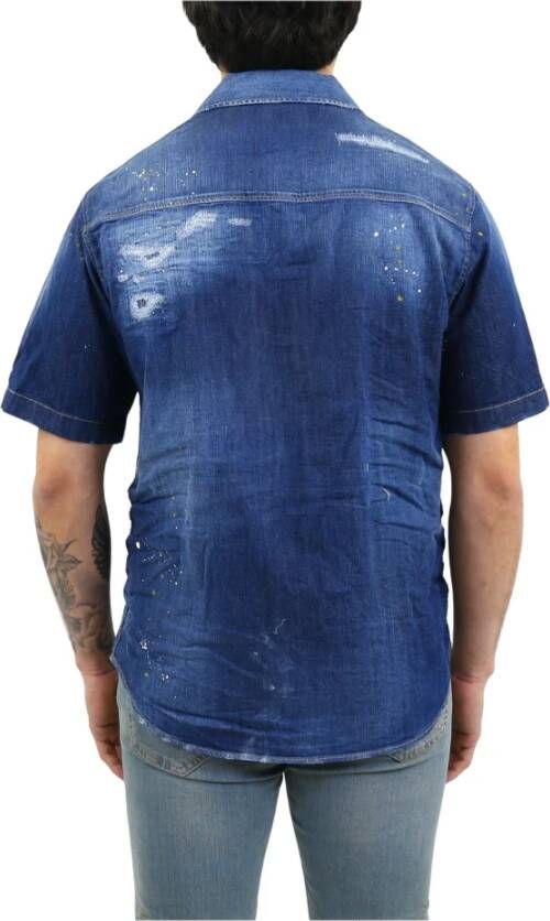Dsquared2 Shirt Blauw Heren