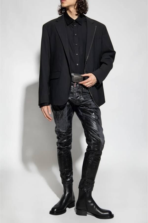 Dsquared2 Shirt met logo Zwart Heren