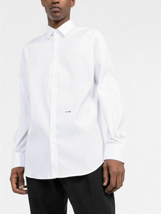 Dsquared2 Het Elegante Witte Overhemd Wit Heren
