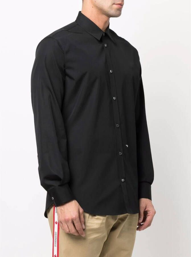 Dsquared2 Logo Print Overhemd Zwart Heren