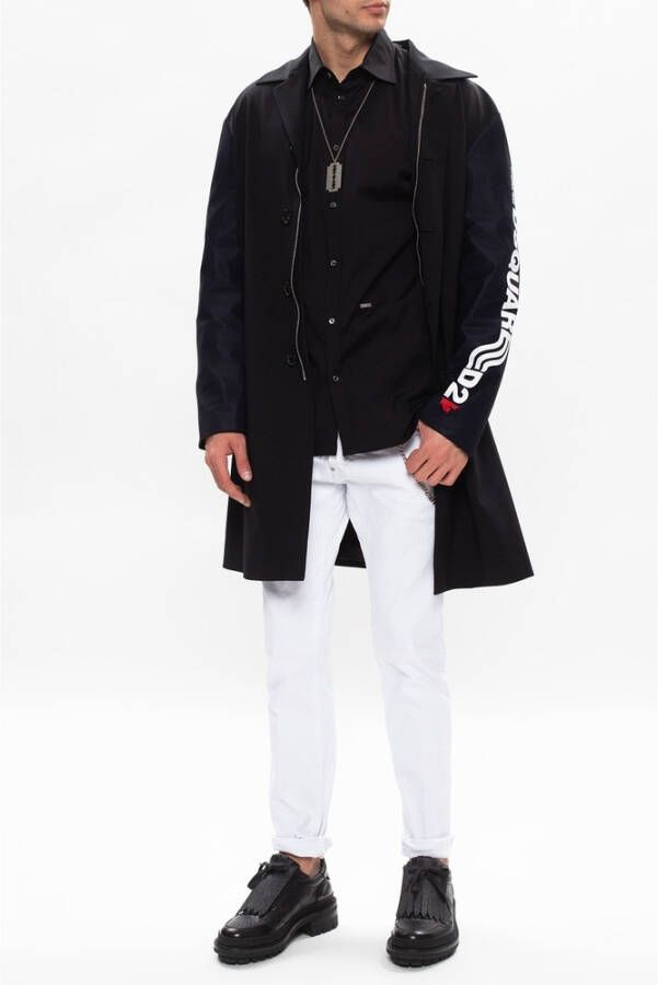 Dsquared2 Shirt met logo Zwart Heren