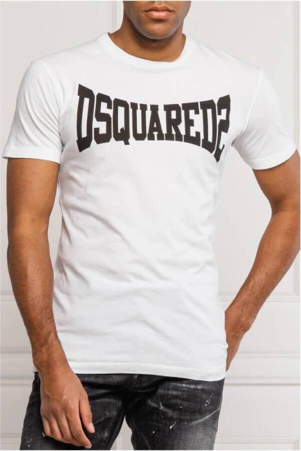 Dsquared2 Short Sleeve Shirts Wit Heren