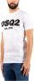 Dsquared2 Dsq2 Est.1995 Katoenen T-shirt Wit White Heren - Thumbnail 2