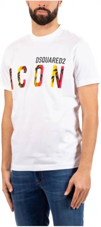 Dsquared2 Heren Dsquared T-Shirt Wit Heren