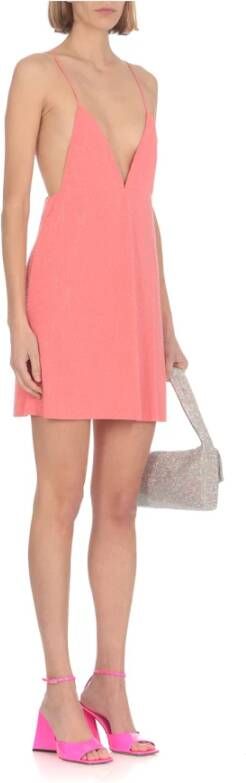 Dsquared2 Glamoureuze Roze Strass Jurk Roze Dames