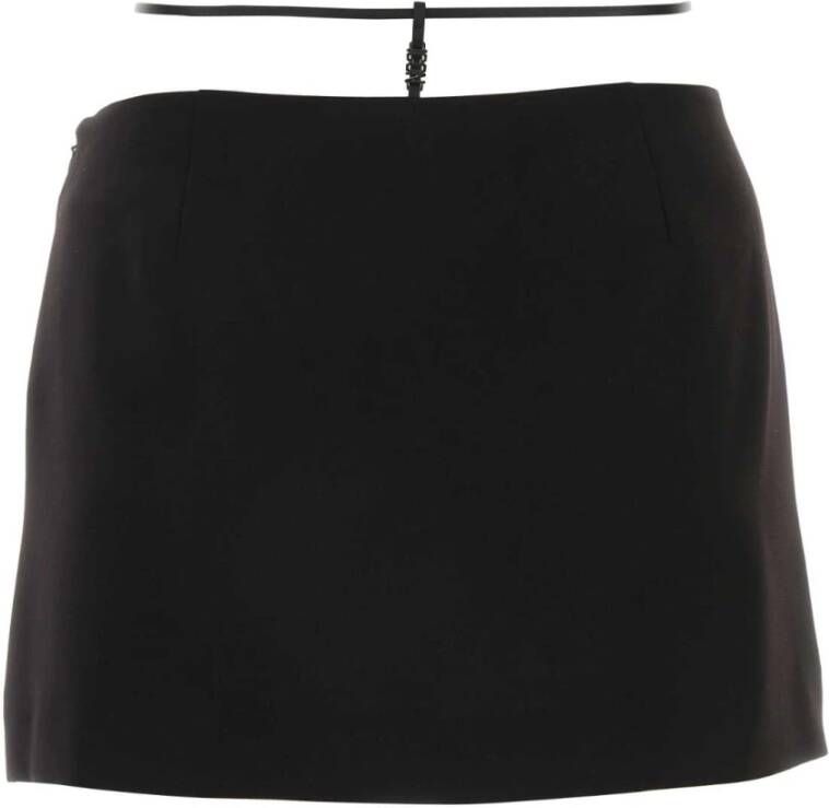 Dsquared2 Zwarte polyester minirok Trendy model Zwart Dames