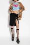 Dsquared2 Zwarte Wollen Rok met Bloemenkant Profielen Black Dames - Thumbnail 3