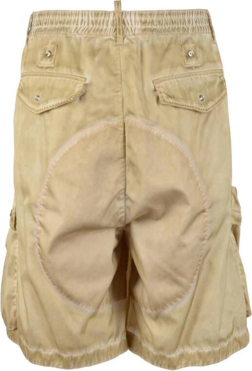 Dsquared2 Casual Beige Bermuda Shorts voor Heren Beige Heren