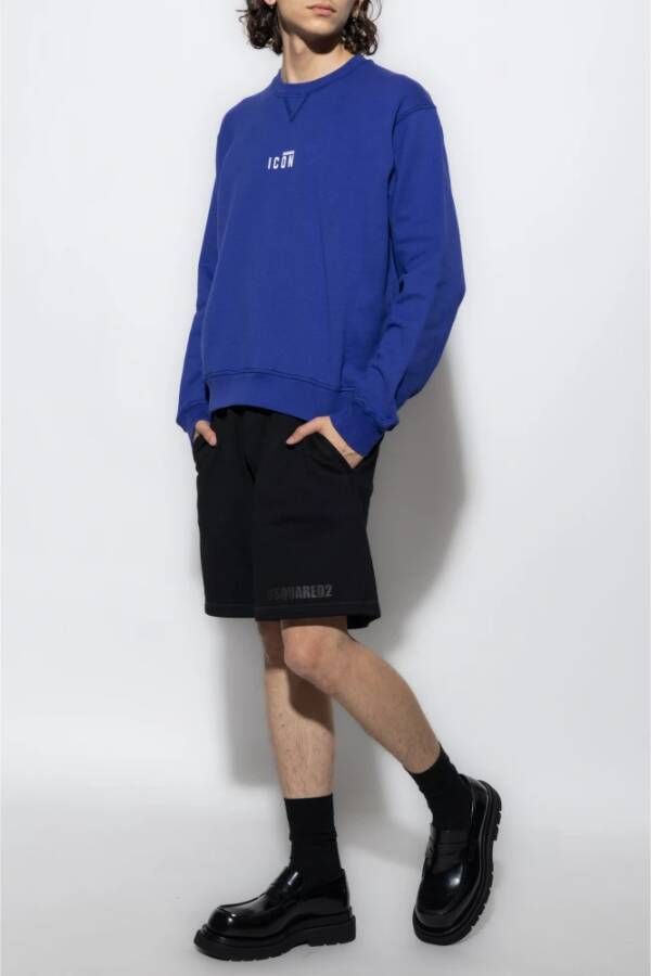 Dsquared2 Shorts met logo Zwart Heren