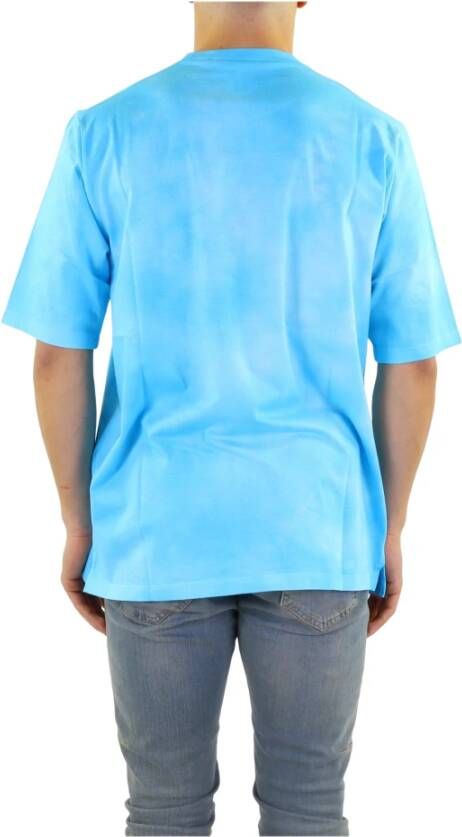 Dsquared2 Skater Fit Katoenen T-shirt Blauw Heren