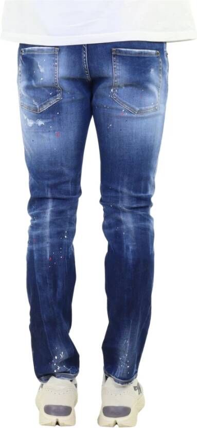 Dsquared2 Moderne Fit Denim Jeans Blauw Heren