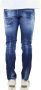 Dsquared2 Slim-Cut Distressed Blauwe Jeans Blauw Heren - Thumbnail 2