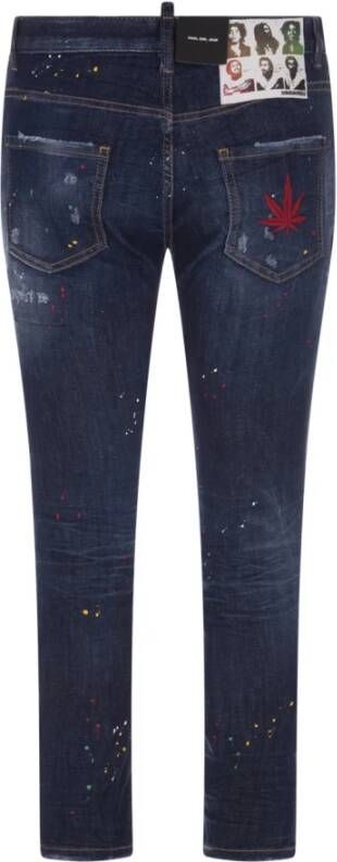 Dsquared2 Skinny Jeans Blauw Dames