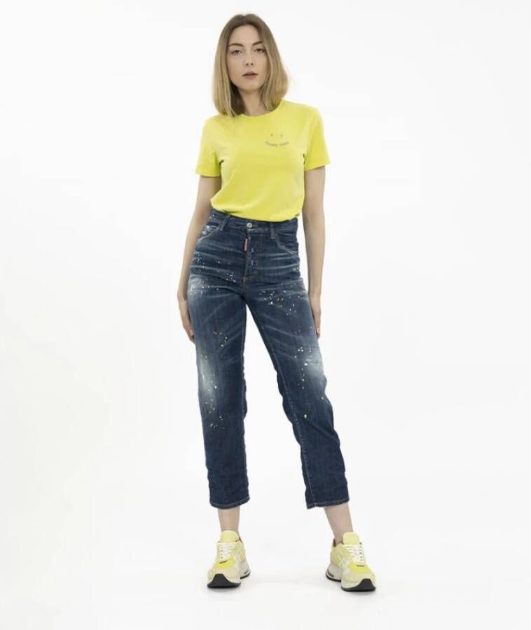 Dsquared2 Boston Skinny Jeans voor vrouwen Blauw Dames