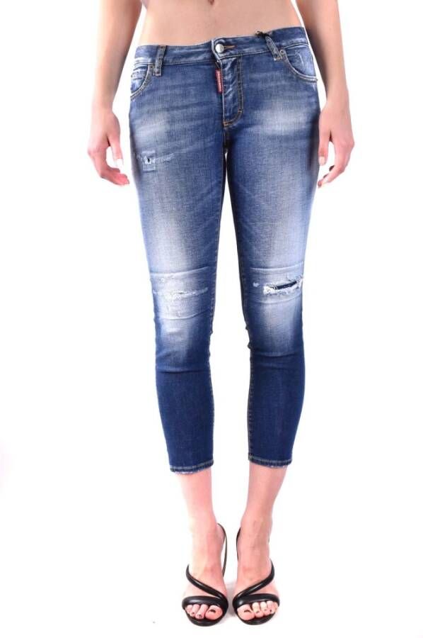 Dsquared2 Cropped Twiggy jeans Blauw Dames - Foto 3