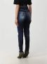 Dsquared2 Donkere Schone Was Hoge Taille Twiggy Jeans Blue Dames - Thumbnail 3