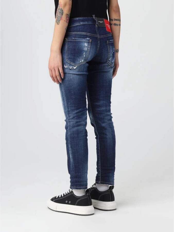 Dsquared2 Skinny Jeans Blauw Dames