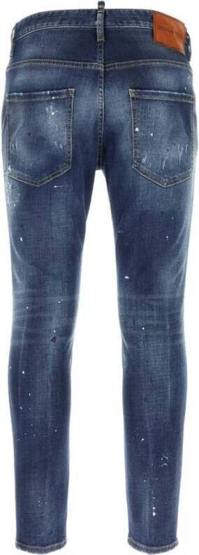 Dsquared2 Skater Stretch Denim Jeans Blauw Heren