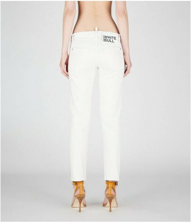 Dsquared2 Stijlvolle Comfortabele Skinny Jeans Wit Dames