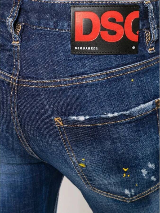 Dsquared2 Slim-fit Jeans van Denim Blauw Dames