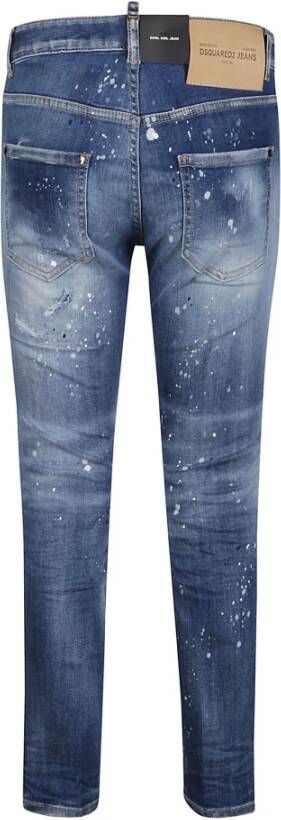 Dsquared2 Navy Blue Cool Girl Jeans Blauw Dames