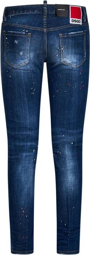 Dsquared2 Trendy Blauwe Slim-fit Jeans voor Vrouwen Blauw Dames