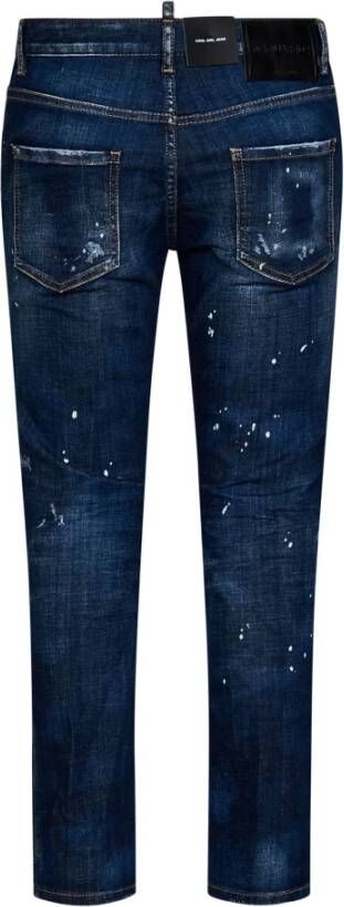 Dsquared2 Blauwe Slim-fit Jeans met Designer Flair Blauw Dames
