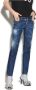 Dsquared2 Slim Fit Jeans met verfspat detail Blauw Dames - Thumbnail 6