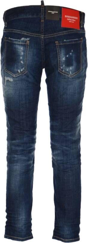 Dsquared2 Jennifer Cropped 0 Slim-fit Jeans Blauw Dames