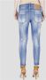 Dsquared2 Stijlvolle Slim-Fit Jeans met Verfspatten Blauw Dames - Thumbnail 2