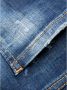 Dsquared2 Indigo Blauwe Ripped Slim-Cut Denim Jeans Blauw Heren - Thumbnail 4