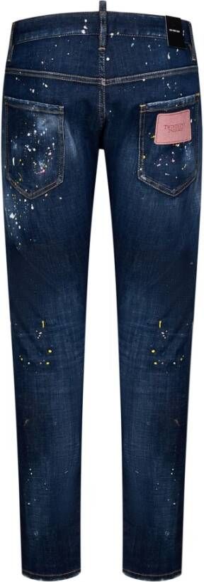 Dsquared2 Slim-fit Blauwe Jeans voor Heren Blauw Heren